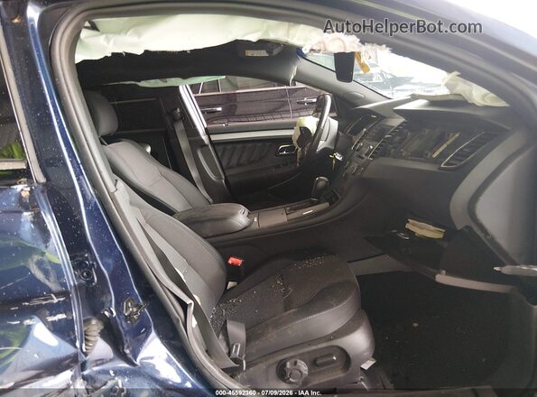 1FAHP2E85GG100935 2016 FORD TAURUS Blue Вид салону спереду