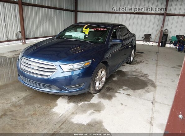 1FAHP2E85GG100935 2016 FORD TAURUS Blue Передня ліва чверть