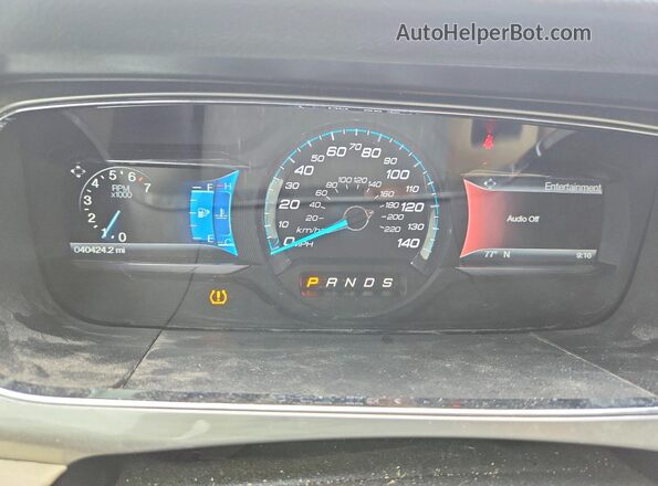 1FAHP2E85HG133306 2017 FORD TAURUS White Vista del cuadro de instrumentos