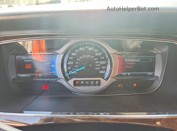 1FAHP2F81HG113200 2017 FORD TAURUS Серебряный Вид щитка приборов