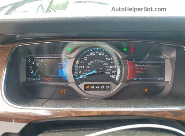 1FAHP2F81HG117683 2017 FORD TAURUS Бежевый Вид щитка приборов