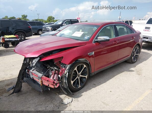 1FAHP2F82GG124446 2016 FORD TAURUS Red წინა მარცხენა ხედი სამი მეოთხედიდან
