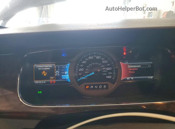 1FAHP2F85HG128993 2017 FORD TAURUS Синий Вид щитка приборов