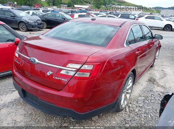 1FAHP2F87KG110406 2019 FORD TAURUS Red უკანა მარჯვენა