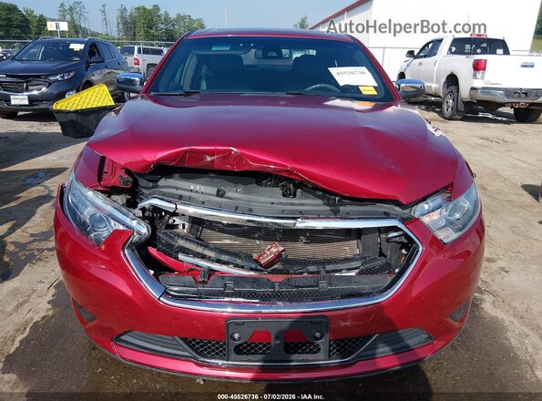 1FAHP2F87KG110406 2019 FORD TAURUS Red წინა ხედი