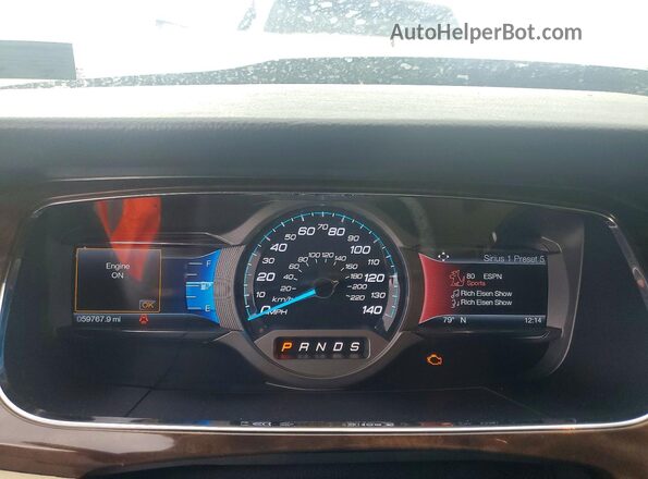 1FAHP2F8XGG140278 2016 FORD TAURUS Black Вид щитка приладів
