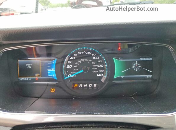 1FAHP2H83GG131421 2016 FORD TAURUS Красный Вид щитка приборов