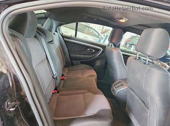 1FAHP2H86GG133308 2016 FORD TAURUS Black უკანა სავარძლების ხედი