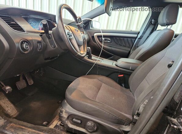 1FAHP2H86GG133308 2016 FORD TAURUS Black წინა სალონის ხედი
