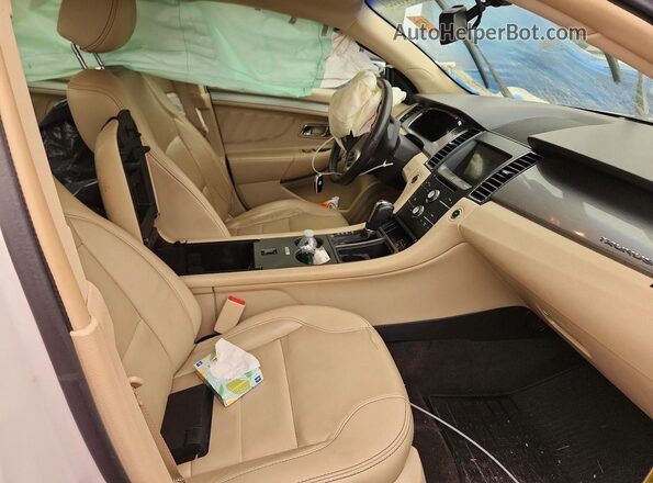 1FAHP2H86JG135244 2018 FORD TAURUS White წინა სალონის ხედი