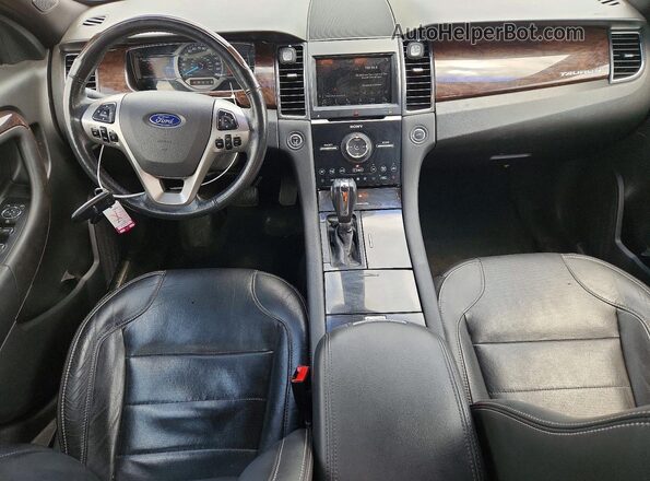 1FAHP2J89HG121858 2017 FORD TAURUS Black Առջևի վահանակի տեսք