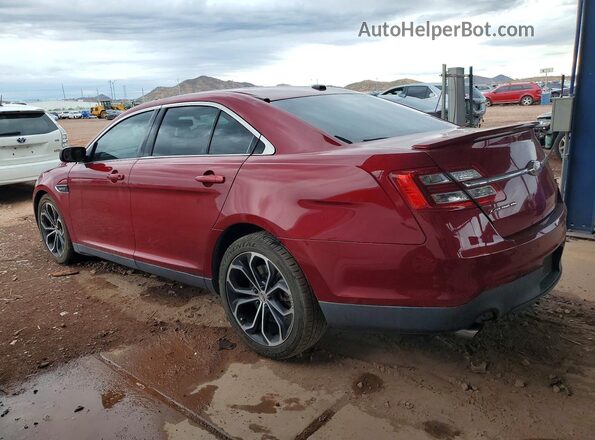 1FAHP2KT9GG123045 2016 FORD TAURUS Red უკანა მარცხენა
