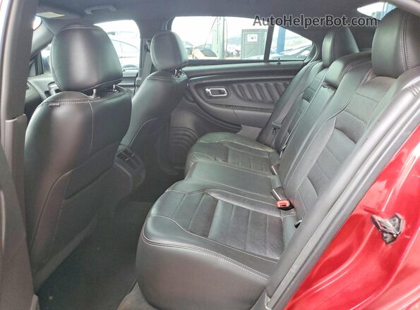 1FAHP2KT9GG123045 2016 FORD TAURUS Red უკანა სავარძლების ხედი
