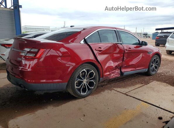 1FAHP2KT9GG123045 2016 FORD TAURUS Red უკანა მარჯვენა