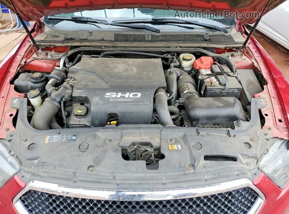 1FAHP2KT9GG123045 2016 FORD TAURUS Red უკანა სალონის ხედი