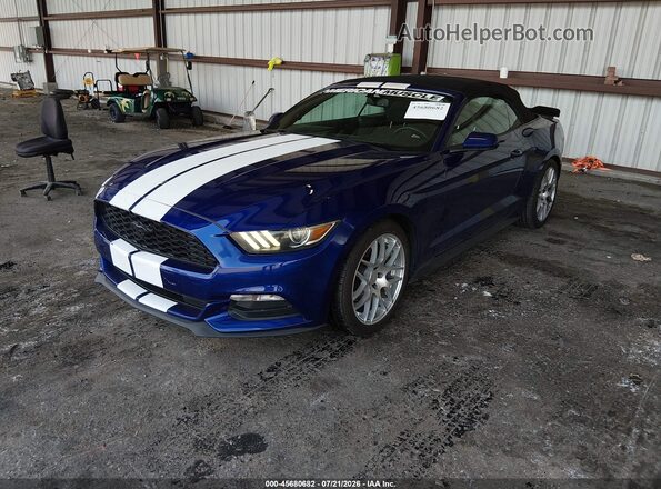 1FATP8EM0G5280038 2016 FORD MUSTANG Blue Przód lewy