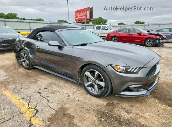 1FATP8EM3G5291762 2016 FORD MUSTANG Gray Delantero derecho