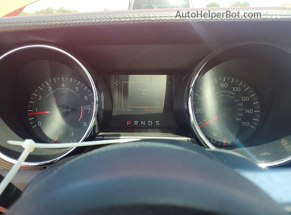 1FATP8EM6G5305282 2016 FORD MUSTANG Orange ხელსაწყოთა პანელის ხედი