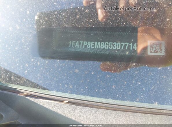 1FATP8EM8G5307714 2016 FORD MUSTANG Оранжевый Вид подкапотного пространства