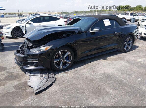 1FATP8EM8H5264106 2017 FORD MUSTANG Black Передня ліва чверть