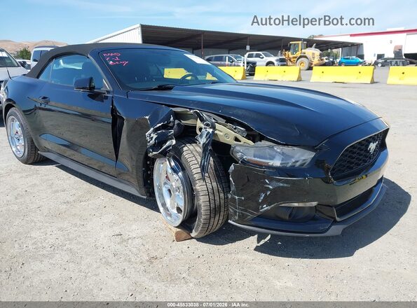 1FATP8EMXG5334316 2016 FORD MUSTANG Black წინა ხედი