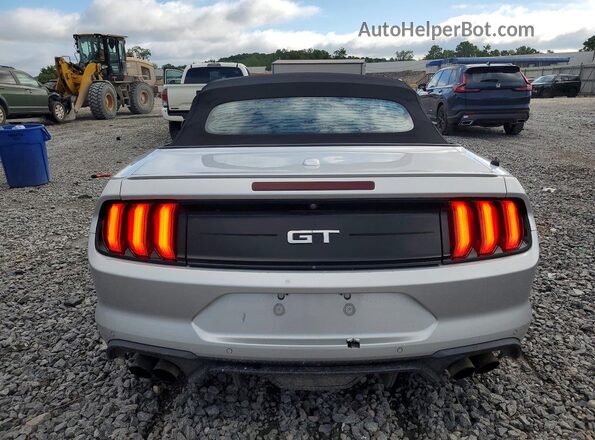 1FATP8FF0K5138362 2019 FORD MUSTANG Silver Вид ззаду