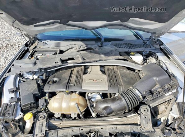 1FATP8FF0K5138362 2019 FORD MUSTANG Silver Вид задньої частини салону