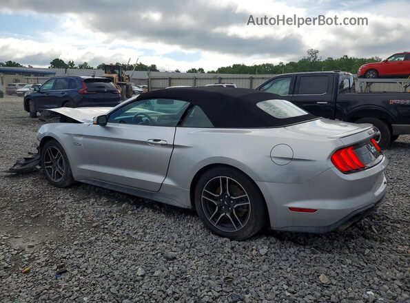 1FATP8FF0K5138362 2019 FORD MUSTANG Silver Задня ліва чверть