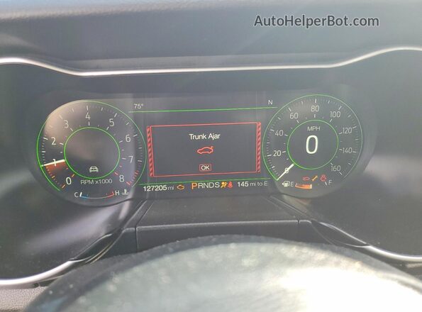 1FATP8FF0K5138362 2019 FORD MUSTANG Silver Вид щитка приладів
