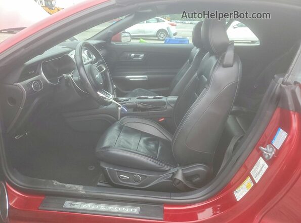 1FATP8FF3J5179261 2018 FORD MUSTANG Red Вид салону спереду