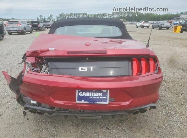 1FATP8FF3J5179261 2018 FORD MUSTANG Red Вид ззаду