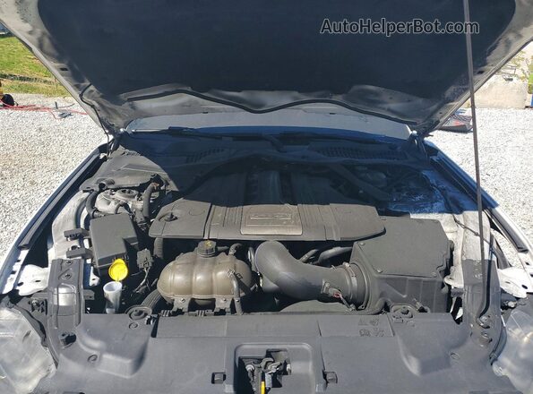 1FATP8FF3K5184879 2019 FORD MUSTANG Серебряный Вид задней части салона