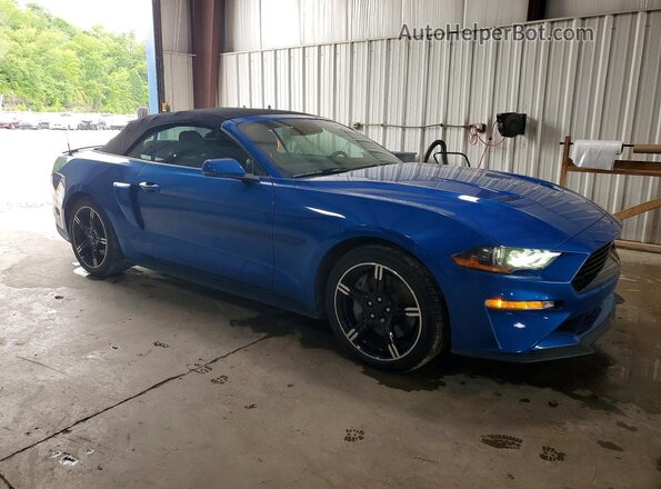 1FATP8FF3L5118009 2020 FORD MUSTANG Blue Delantero derecho