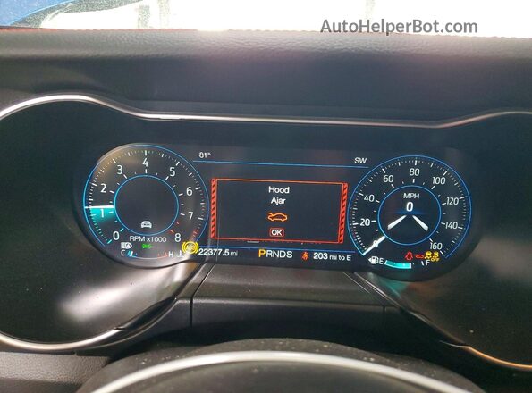1FATP8FF3L5118009 2020 FORD MUSTANG Blue Vista del cuadro de instrumentos