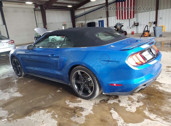 1FATP8FF3L5118009 2020 FORD MUSTANG Blue Trasero izquierdo