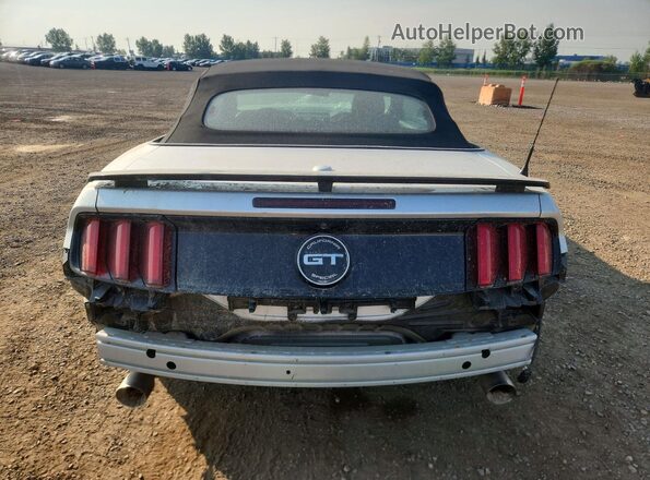 1FATP8FF4G5296923 2016 FORD MUSTANG Silver Вид ззаду