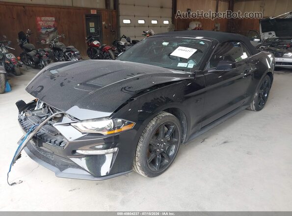 1FATP8FF5K5195303 2019 FORD MUSTANG Black Przód lewy