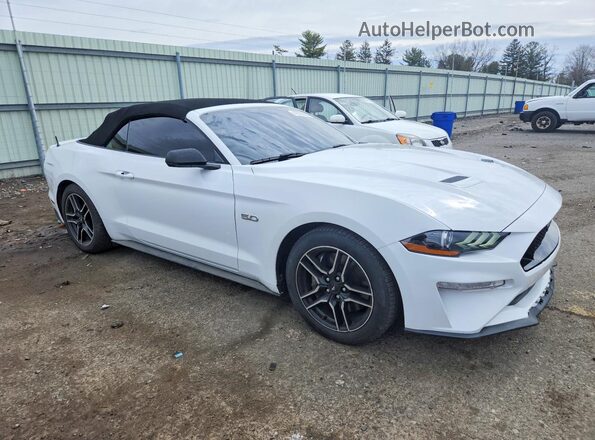 1FATP8FF6K5104393 2019 FORD MUSTANG White Delantero derecho
