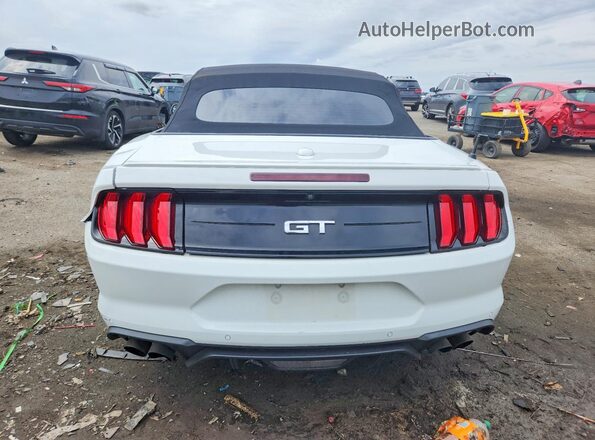 1FATP8FF6K5104393 2019 FORD MUSTANG White Vista trasera