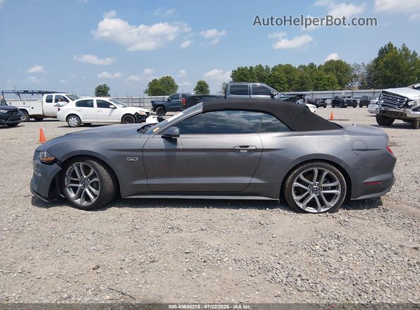 1FATP8FF6N5127872 2022 FORD MUSTANG Gray Սալոնի 360 աստիճան տեսք