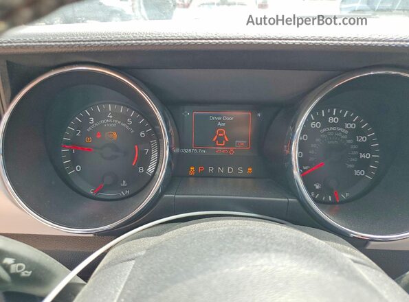1FATP8FF7G5223528 2016 FORD MUSTANG White Вид щитка приладів