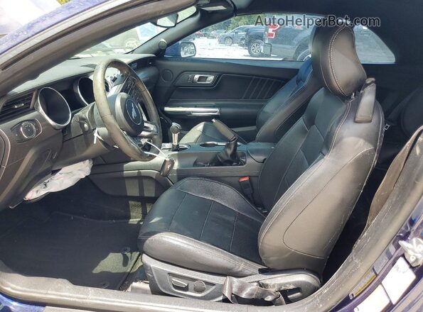 1FATP8FF7J5181434 2018 FORD MUSTANG Синий Вид салона спереди