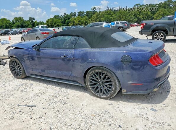 1FATP8FF7J5181434 2018 FORD MUSTANG Синий Задняя левая четверть