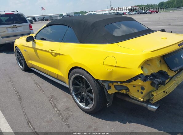 1FATP8FF9G5210151 2016 FORD MUSTANG Желтый Задняя левая четверть