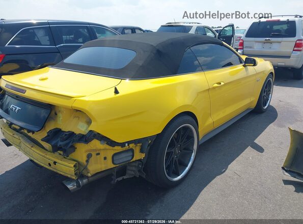 1FATP8FF9G5210151 2016 FORD MUSTANG Желтый Задняя правая четверть