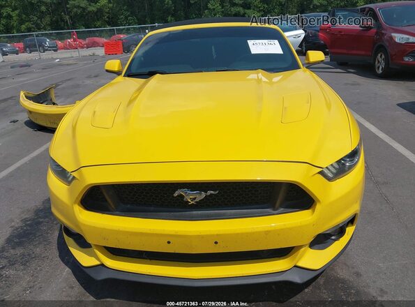 1FATP8FF9G5210151 2016 FORD MUSTANG Желтый Вид задней части салона