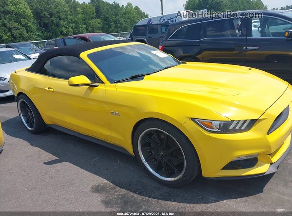 1FATP8FF9G5210151 2016 FORD MUSTANG Желтый Панорамный вид салона 360°
