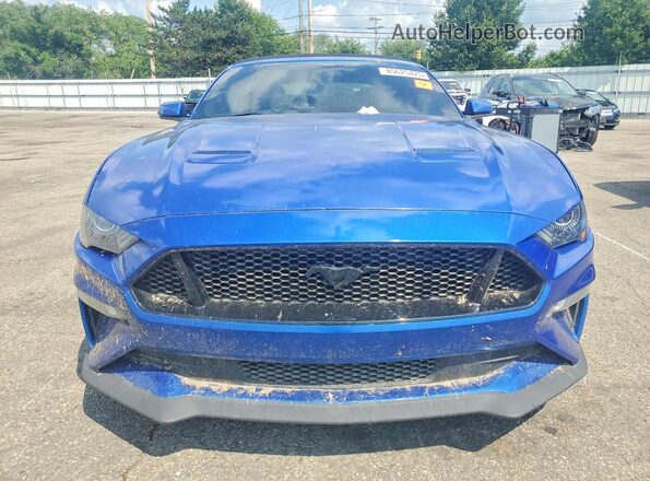 1FATP8FFXJ5112060 2018 FORD MUSTANG Blue Widok z przodu