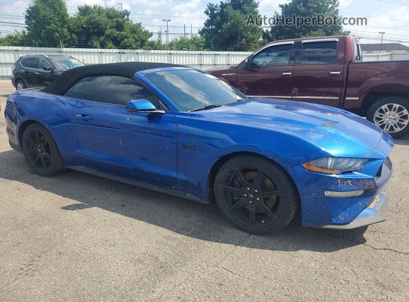 1FATP8FFXJ5112060 2018 FORD MUSTANG Blue Przód prawy