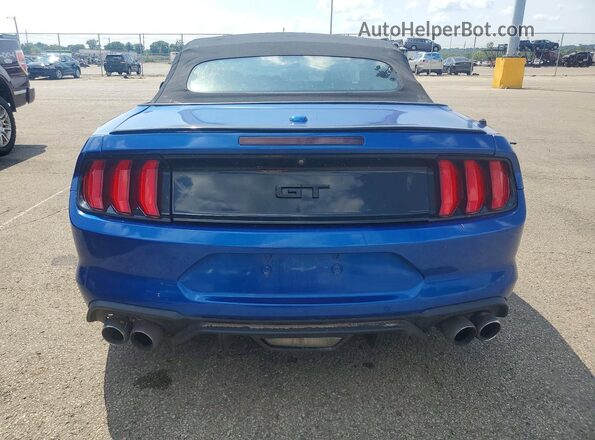 1FATP8FFXJ5112060 2018 FORD MUSTANG Blue Widok z tyłu
